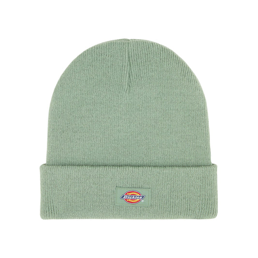 Gorro unissexo Dickies Gibsland em Sea Spray. Foto da parte da frente.