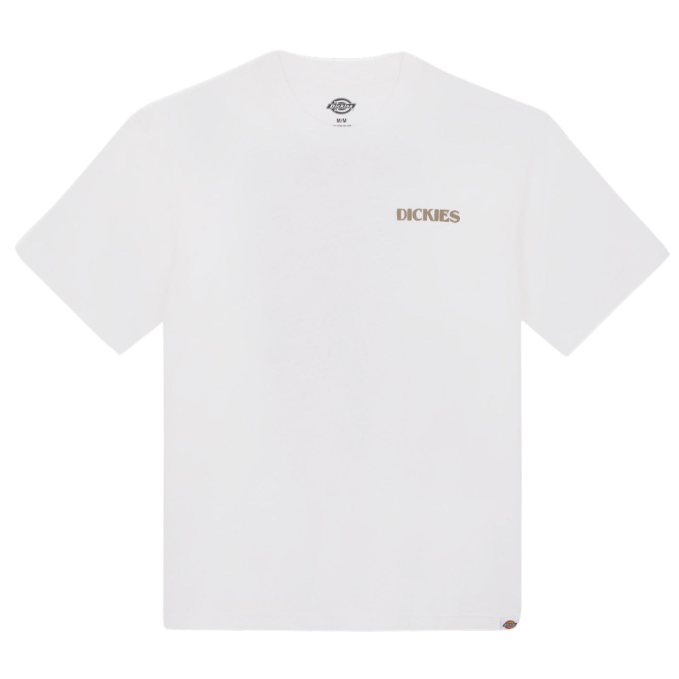 Dickies Herndon T-Shirt White. Foto da parte da frente.