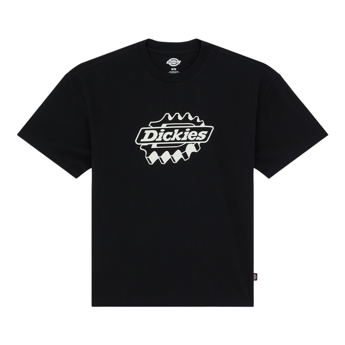 T-Shirt de manga curta para homem Dickies Irondale em Preto. Foto da parte da frente.