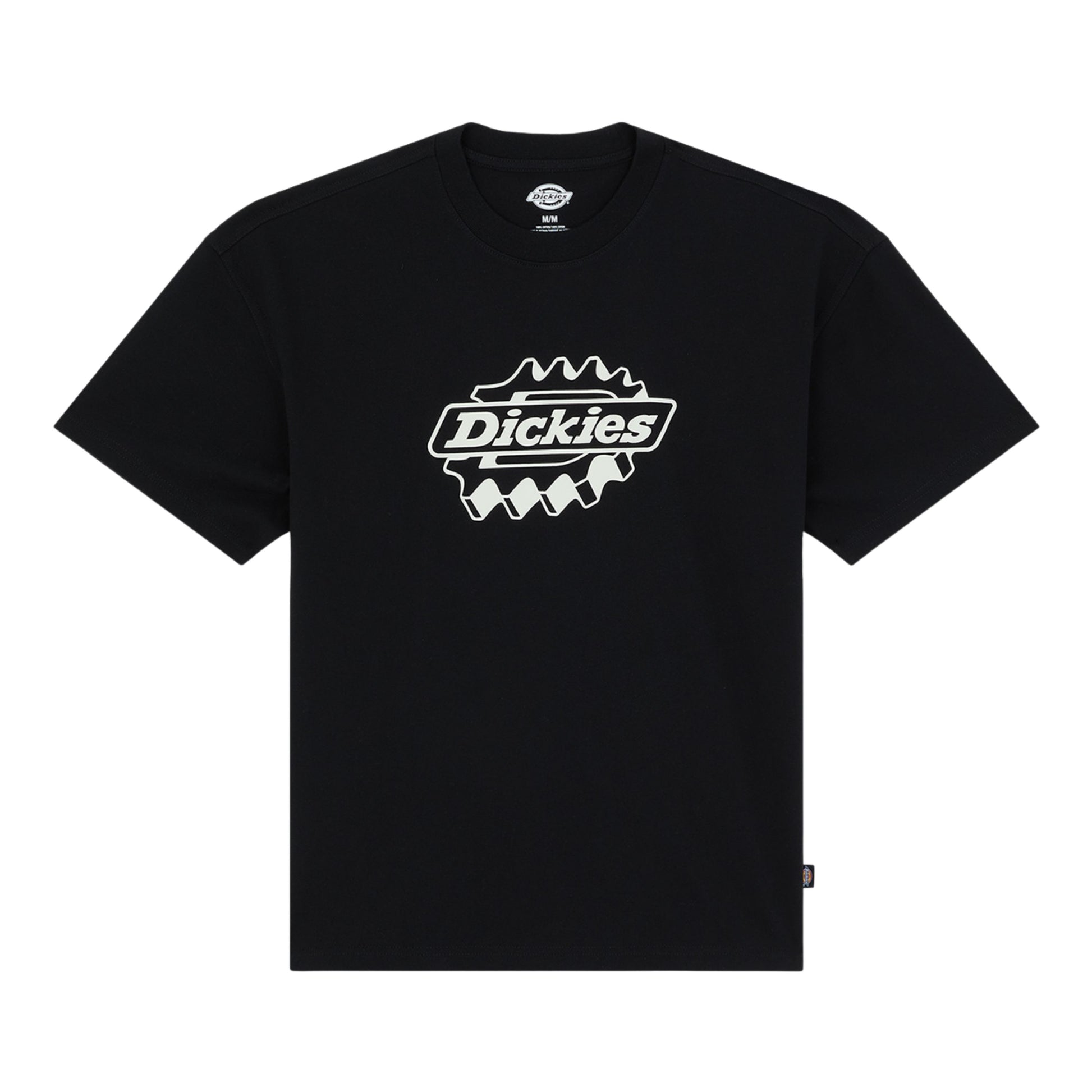 T-Shirt de manga curta para homem Dickies Irondale em Preto. Foto da parte da frente.