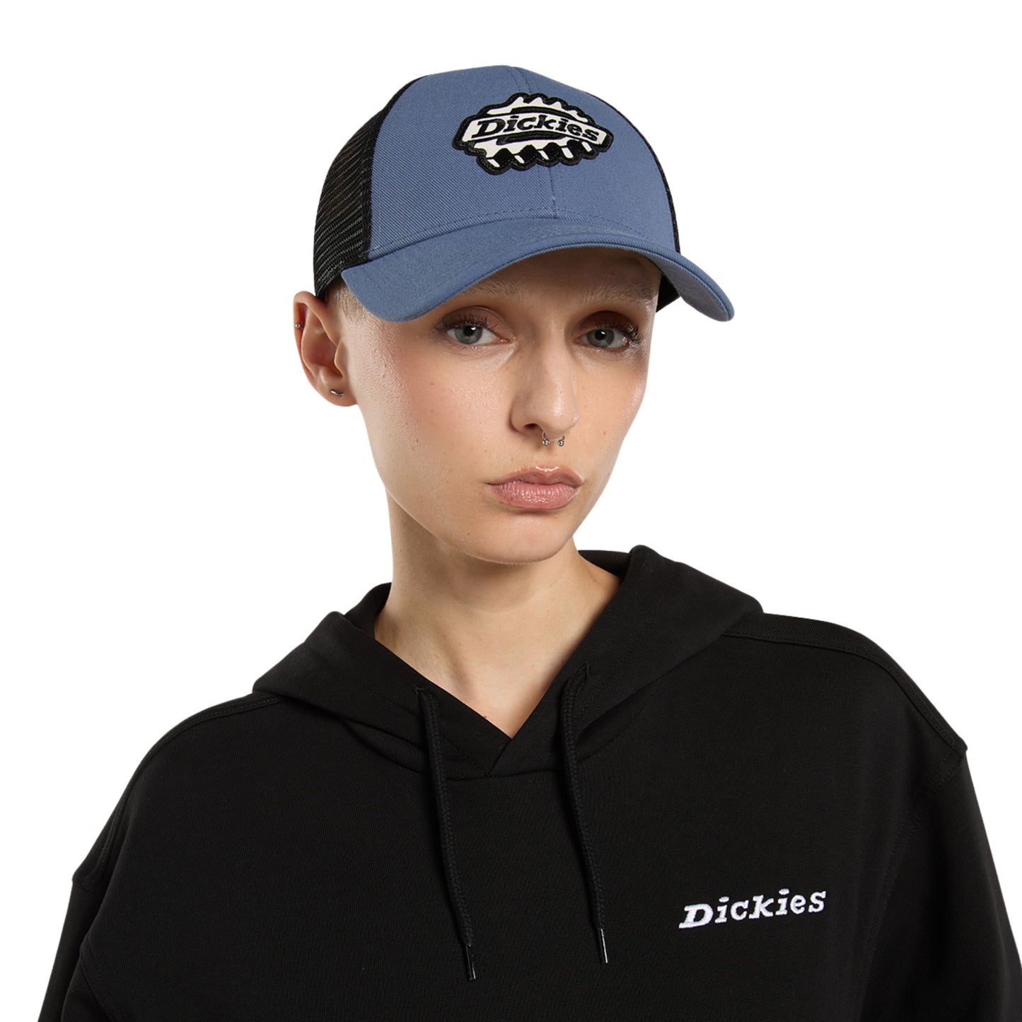Boné unissexo Dickies Irondale Trucker em Retro Indigo