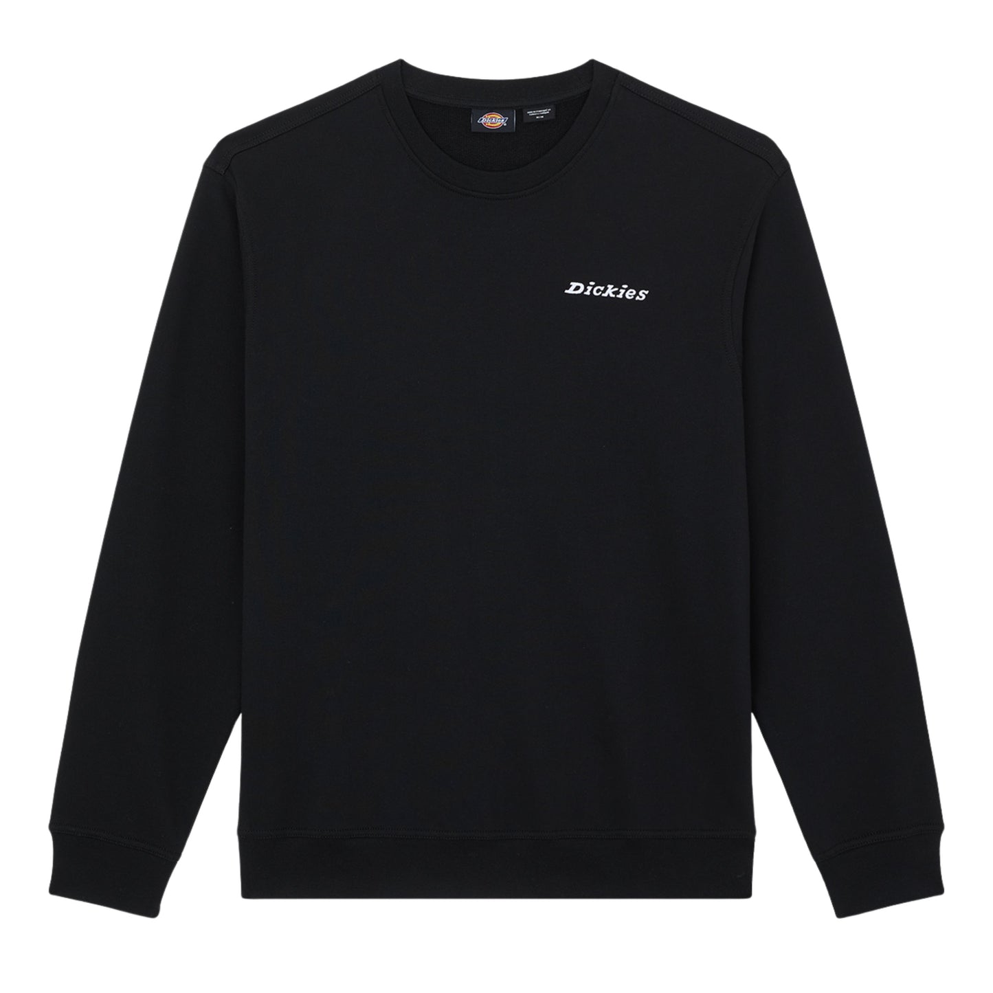 Sweat para homem Dickies Loretto Crew em Preto. Foto da parte da frente.