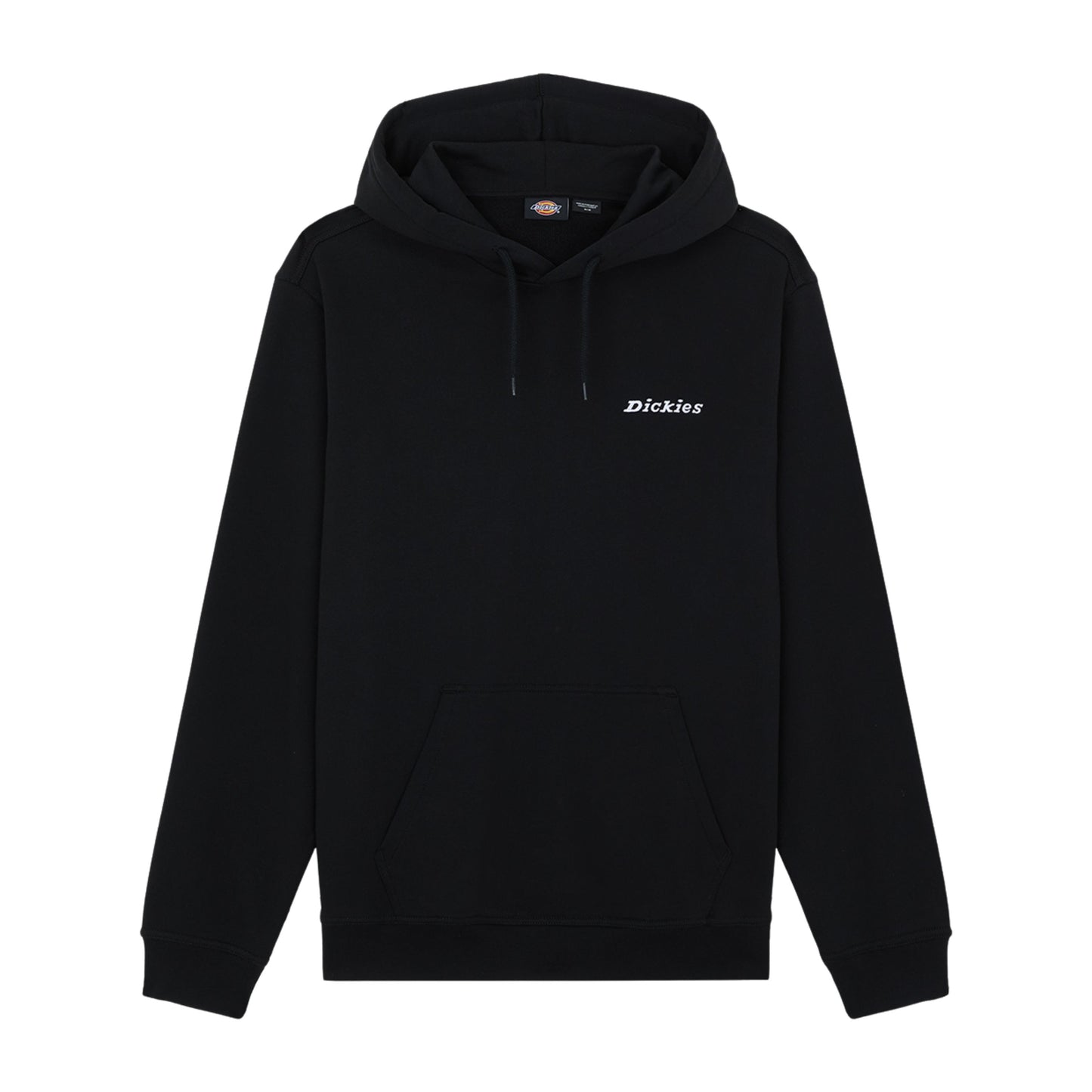 Sweat com carapuço para homem Dickies Loretto em Preto. Foto da parte da frente.