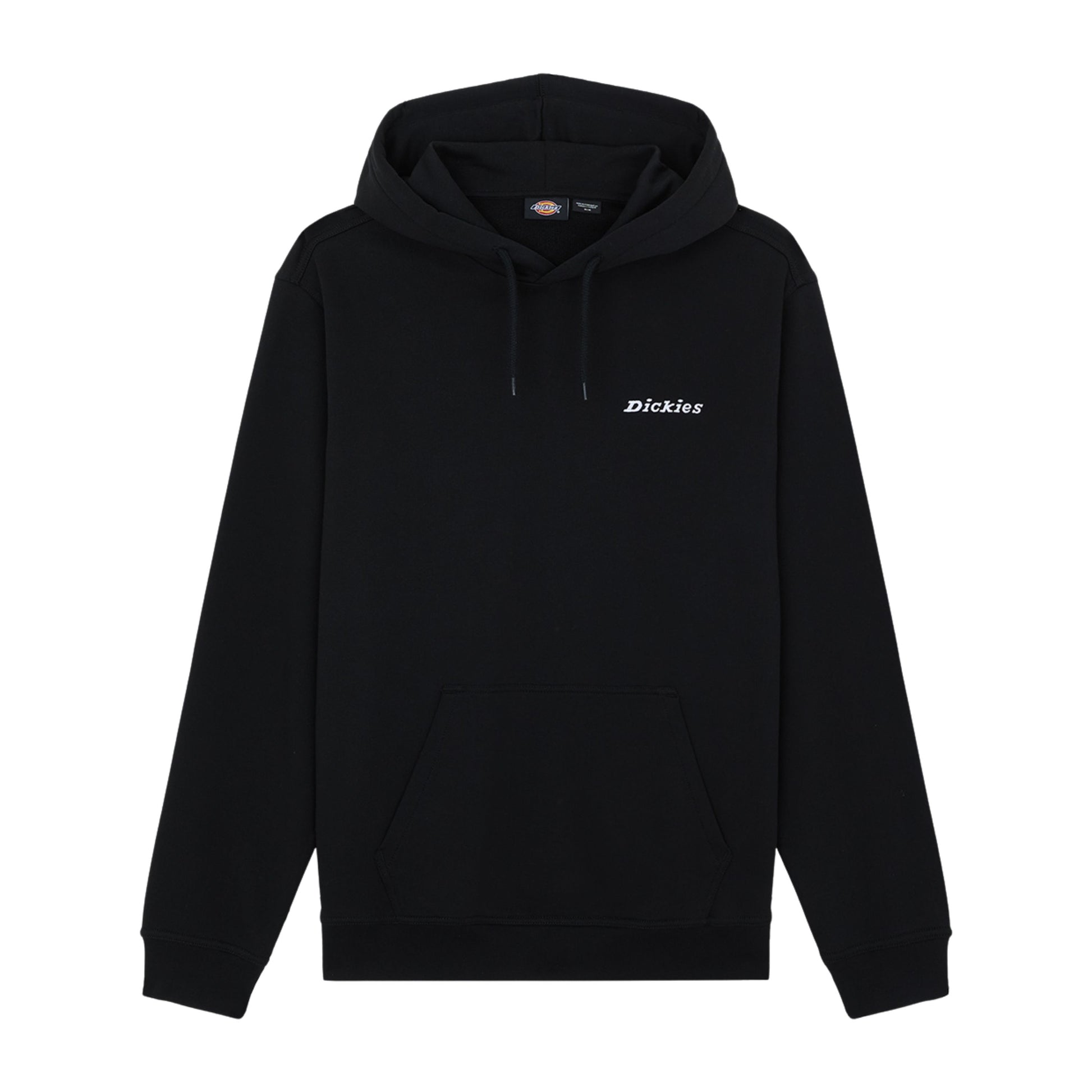 Sweat com carapuço para homem Dickies Loretto em Preto. Foto da parte da frente.