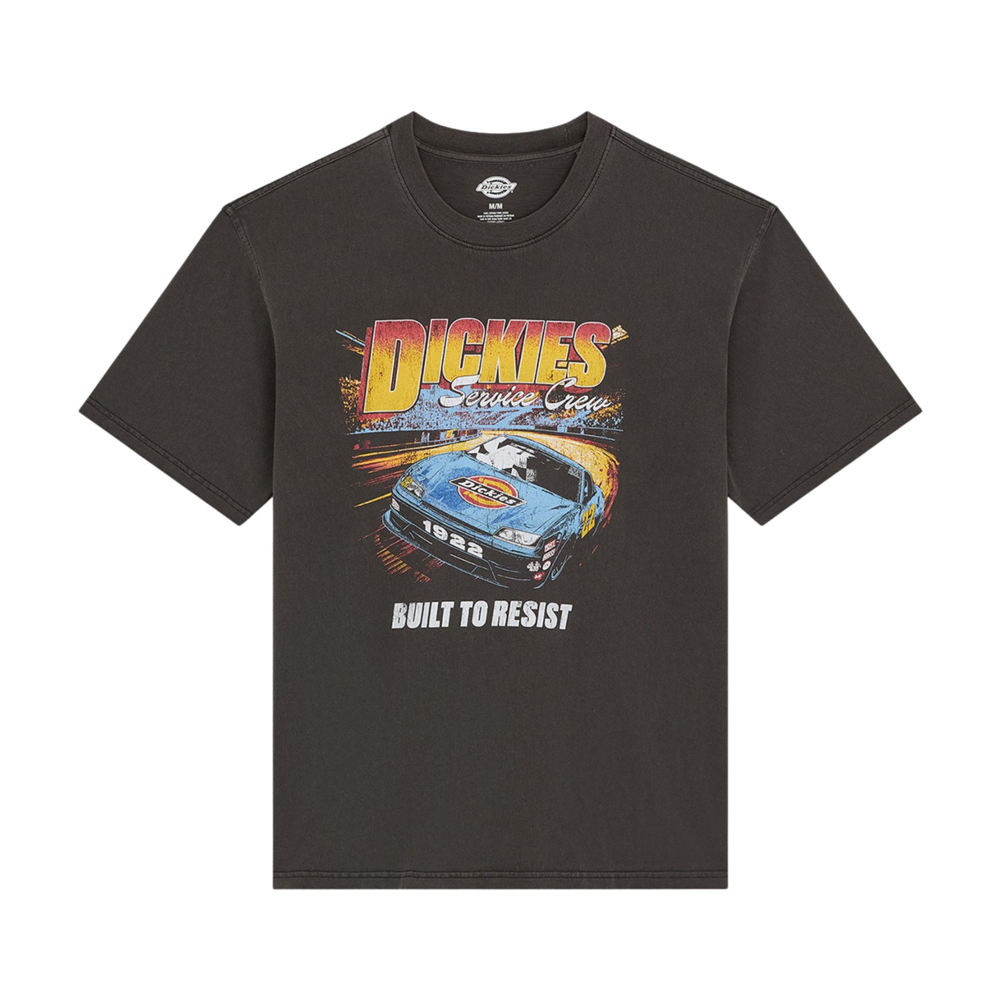 T-Shirt de manga curta para homem Dickies Nashport em Preto. Foto da parte da frente.