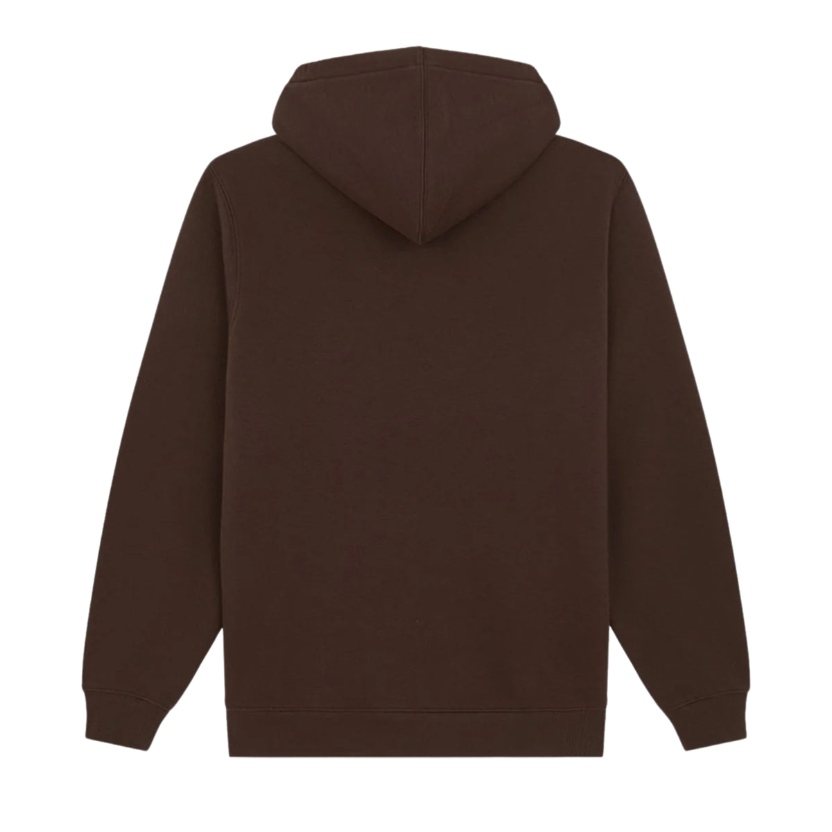 Sweat com carapuço Dickies Oakport em Chocolate Brown — flat lay de costas sobre fundo branco.