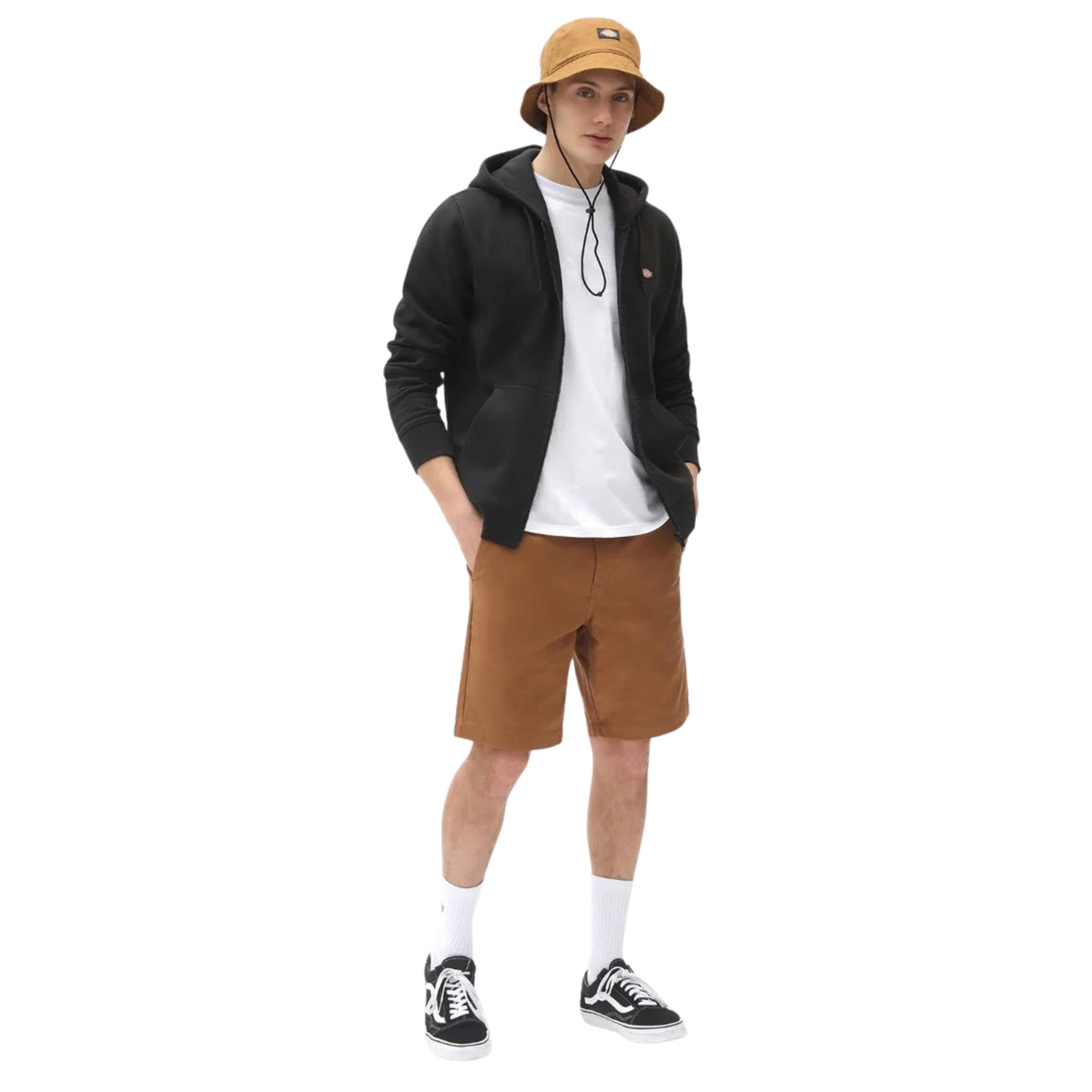 Dickies Oakport Zip Hoodie for men in black