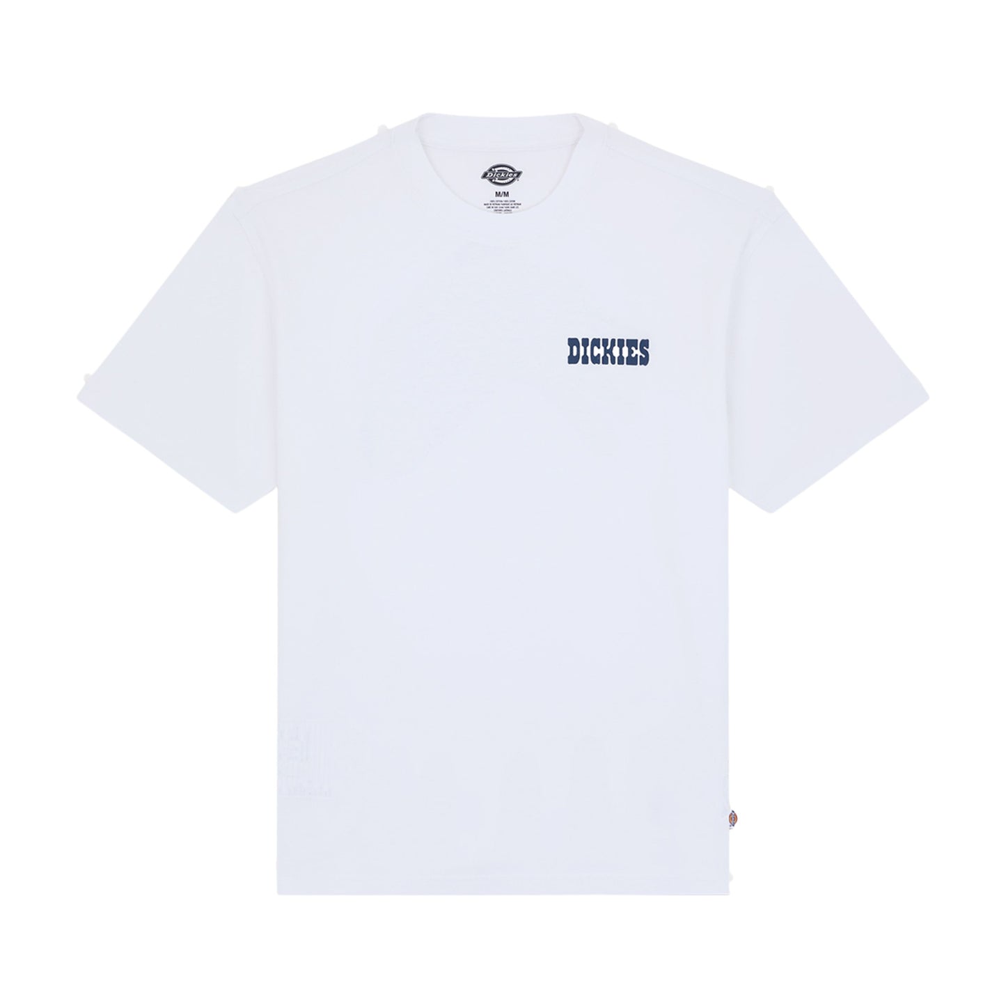 T-Shirt de manga curta para homem Dickies Plain City em Branco. Foto da parte da frente.