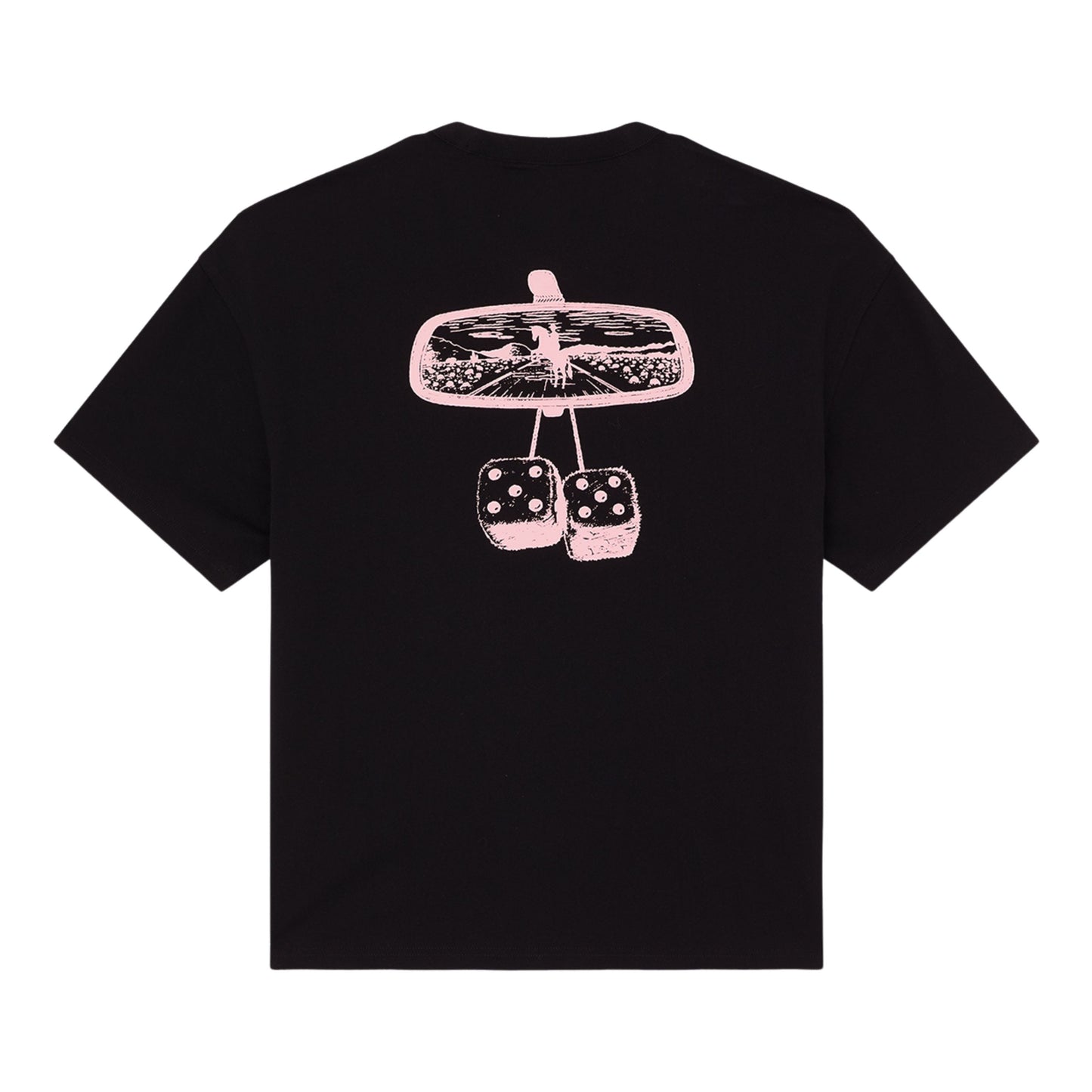 T-Shirt de manga curta para homem Dickies Polk em Preto. Foto da parte de trás.