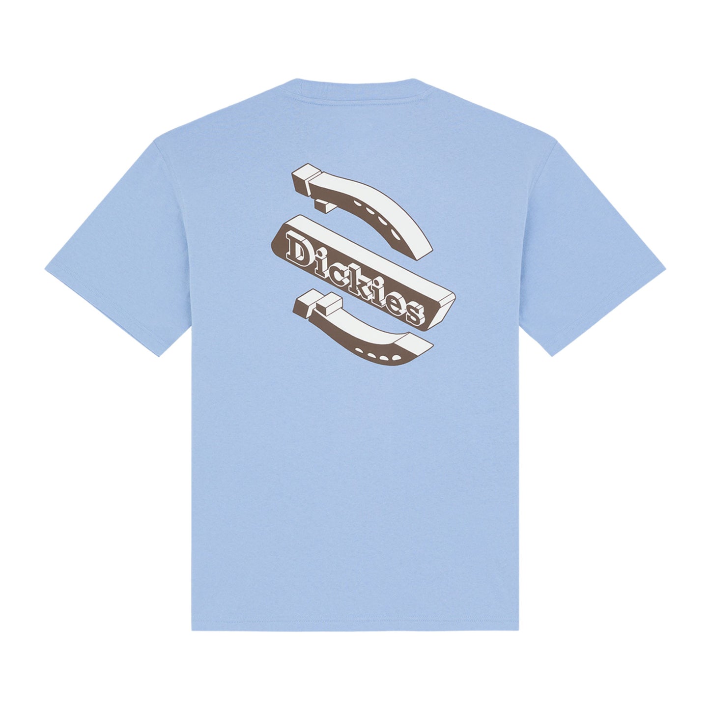 T-Shirt de manga curta para homem Dickies Thornville em Endless Sky. Foto da parte de trás.