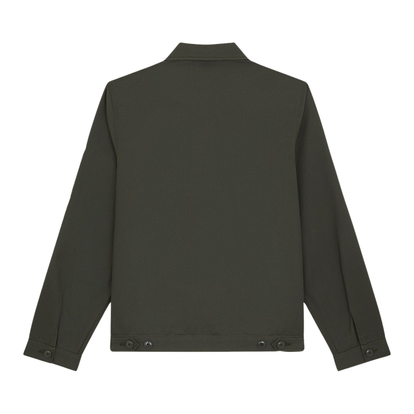 Casaco unissexo Dickies Unlined Eisenhower em Verde Olive. Foto da parte de trás.