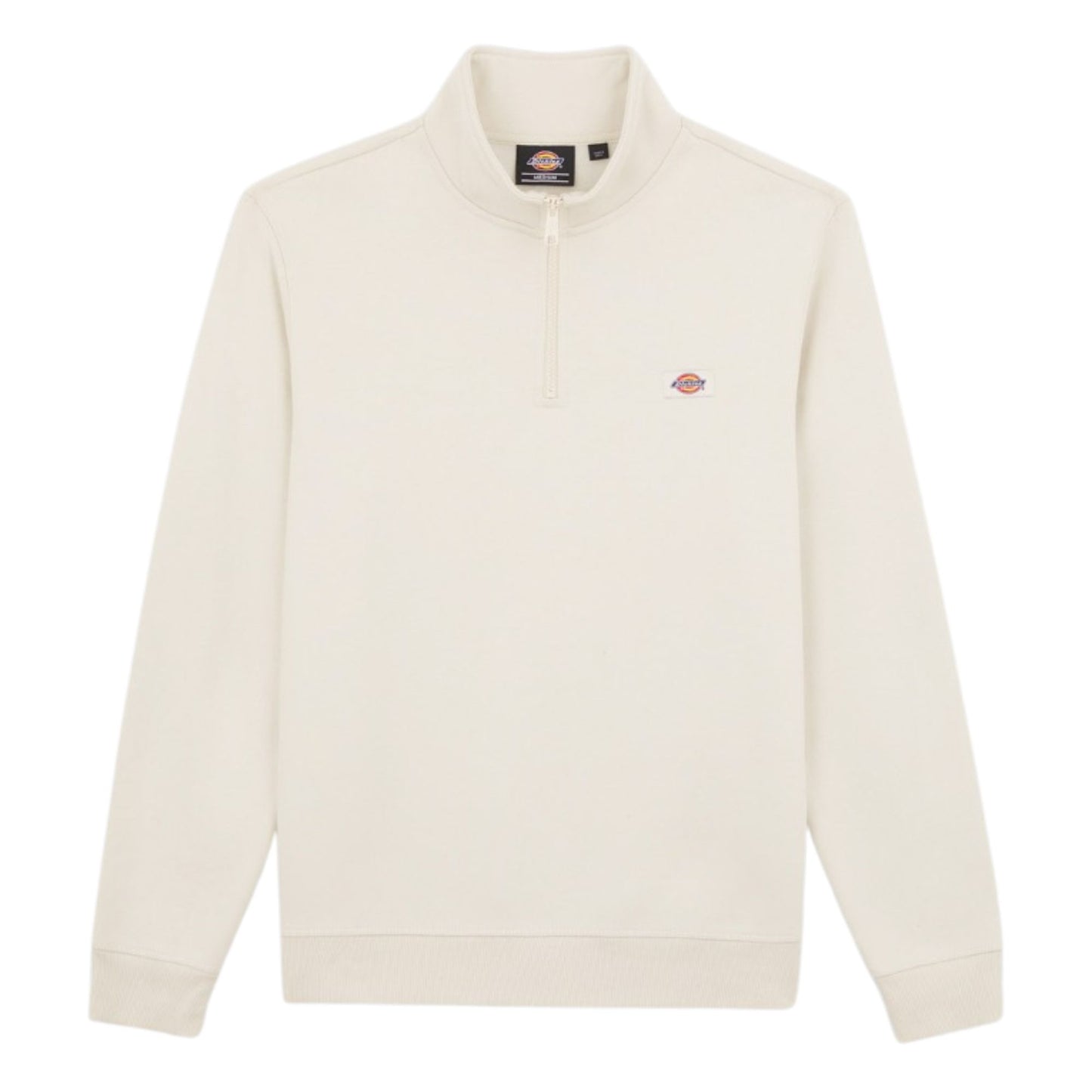 Sweat para homem Dickies Oakpoart Quarter Zip em Whitecap Grey. Foto da parte da frente.