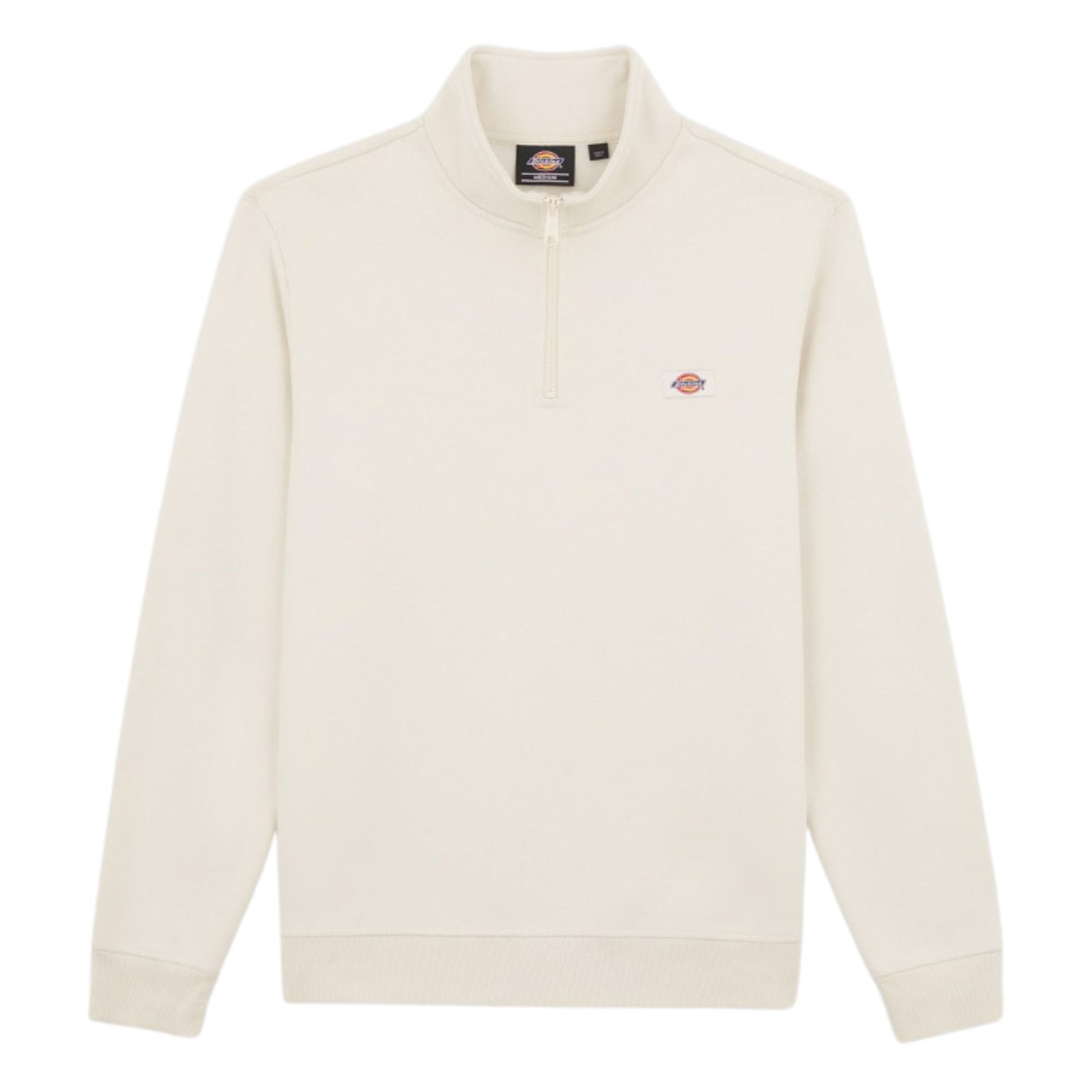 Sweat para homem Dickies Oakpoart Quarter Zip em Whitecap Grey. Foto da parte da frente.