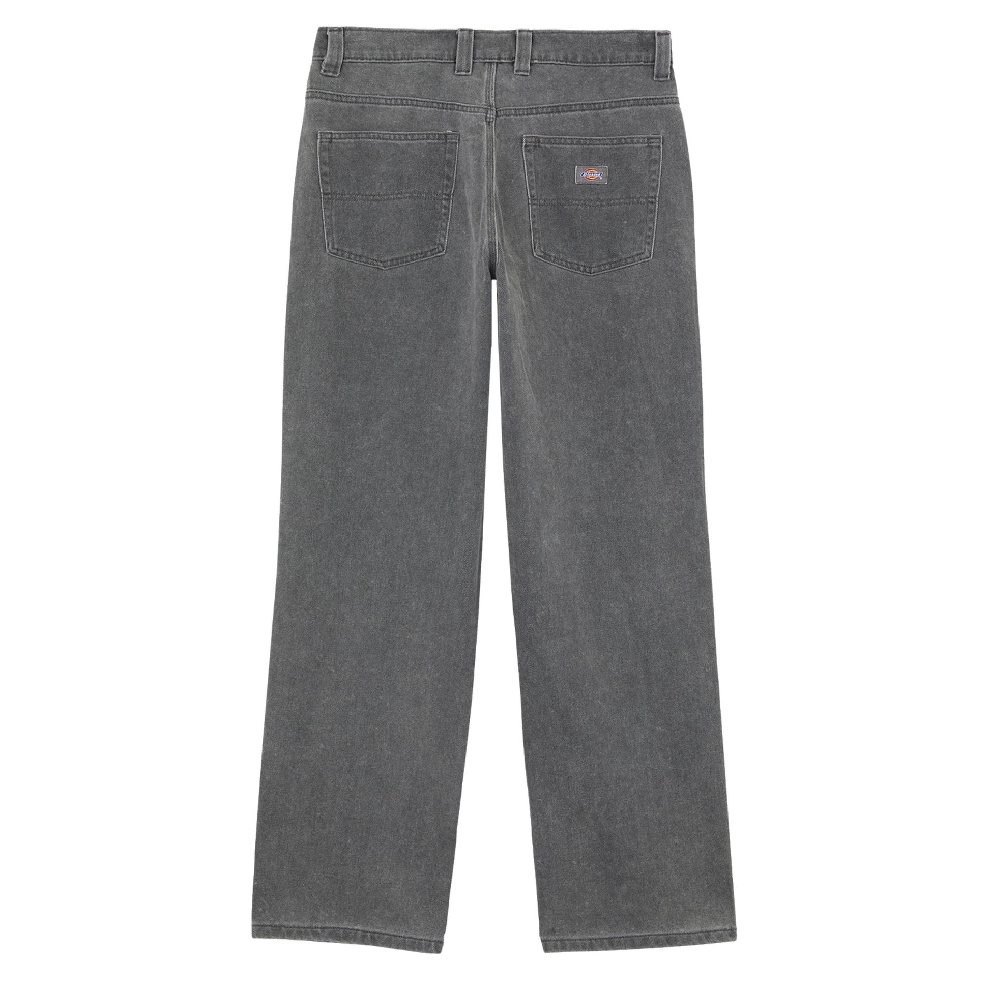 Calças de ganga para homem Dickies Thomasville em Grey Wash Tinted. Foto da parte de trás.