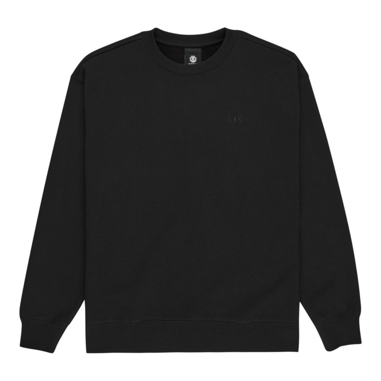 Sweat de homem Element Aligator em Preto Flint. Foto da parte da frente.