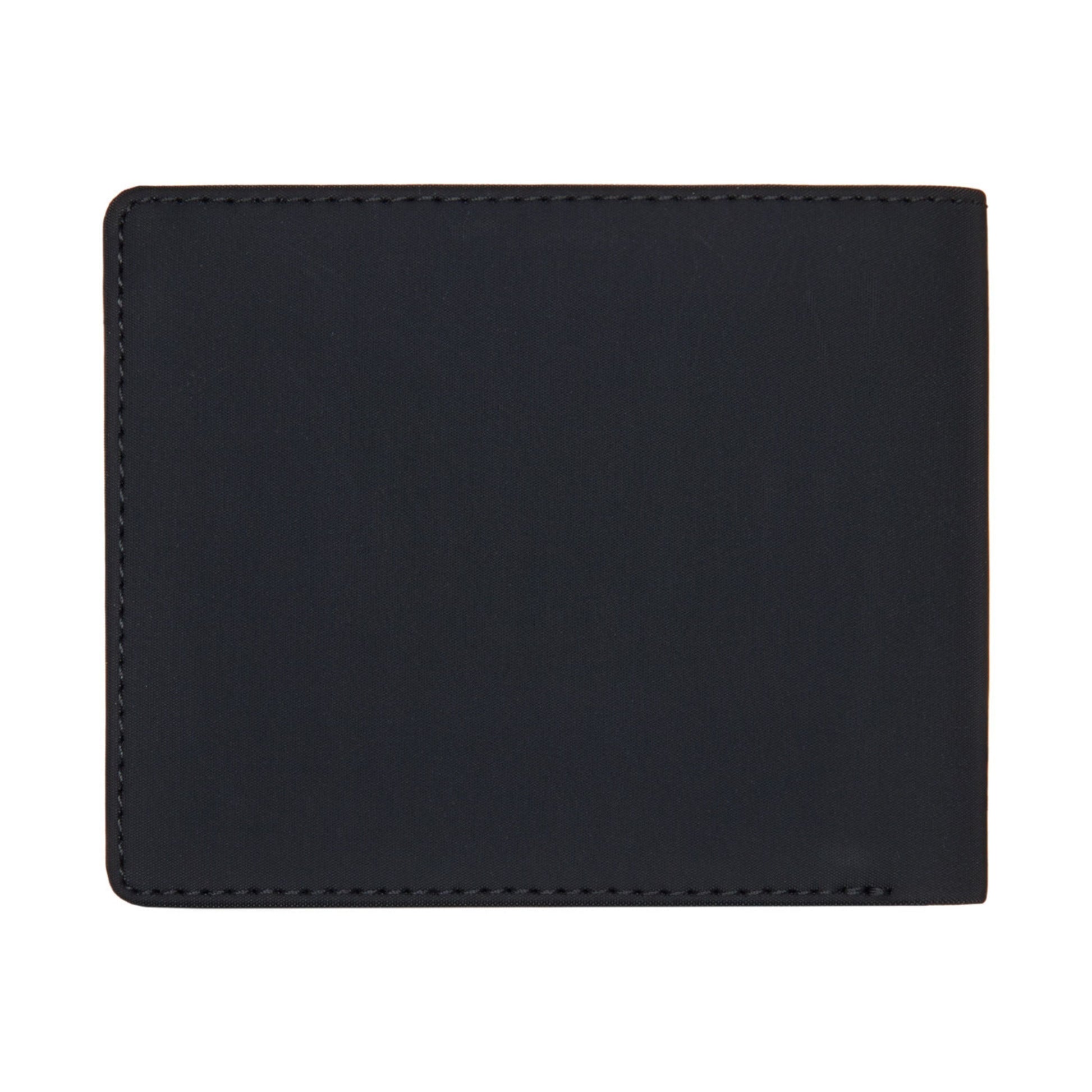 Carteira unissexo Element Double Icon Trifold em Flint Black. Foto da parte de trás.