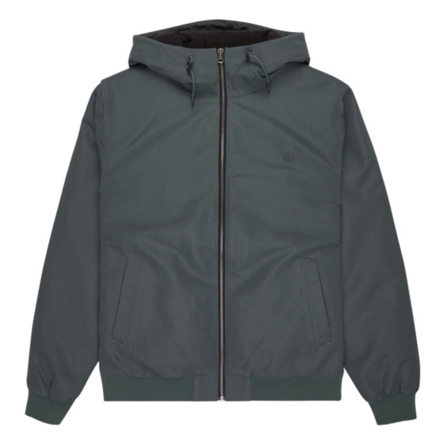 Casaco com carapuço para homem Element Dulcey em Ardoise. Foto da parte da frente.