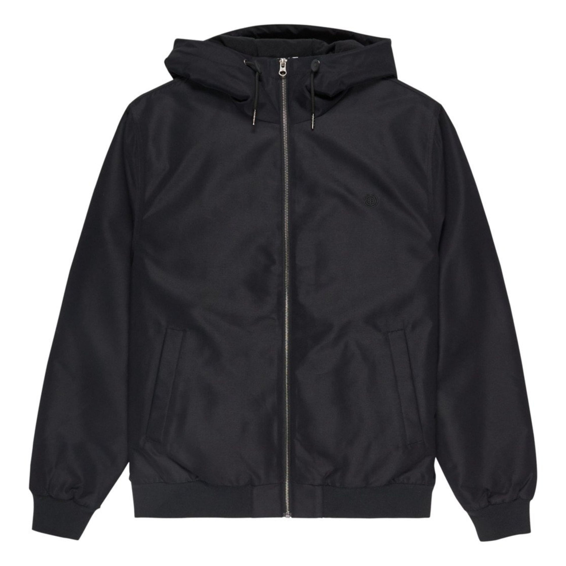 Casaco com carapuço para homem Element Dulcey em Flint Black. Foto da parte da frente.