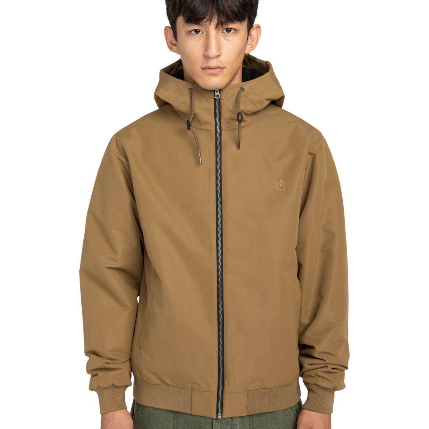 Casaco com carapuço para homem Element Dulcey em Kangaroo. Foto da parte da frente, vestido.