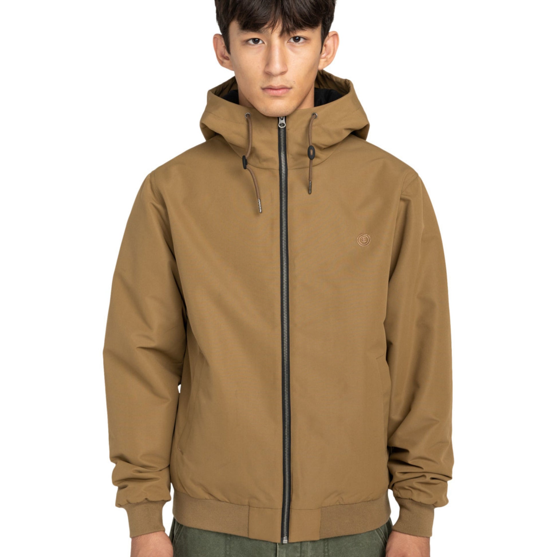 Casaco com carapuço para homem Element Dulcey em Kangaroo. Foto da parte da frente, vestido.