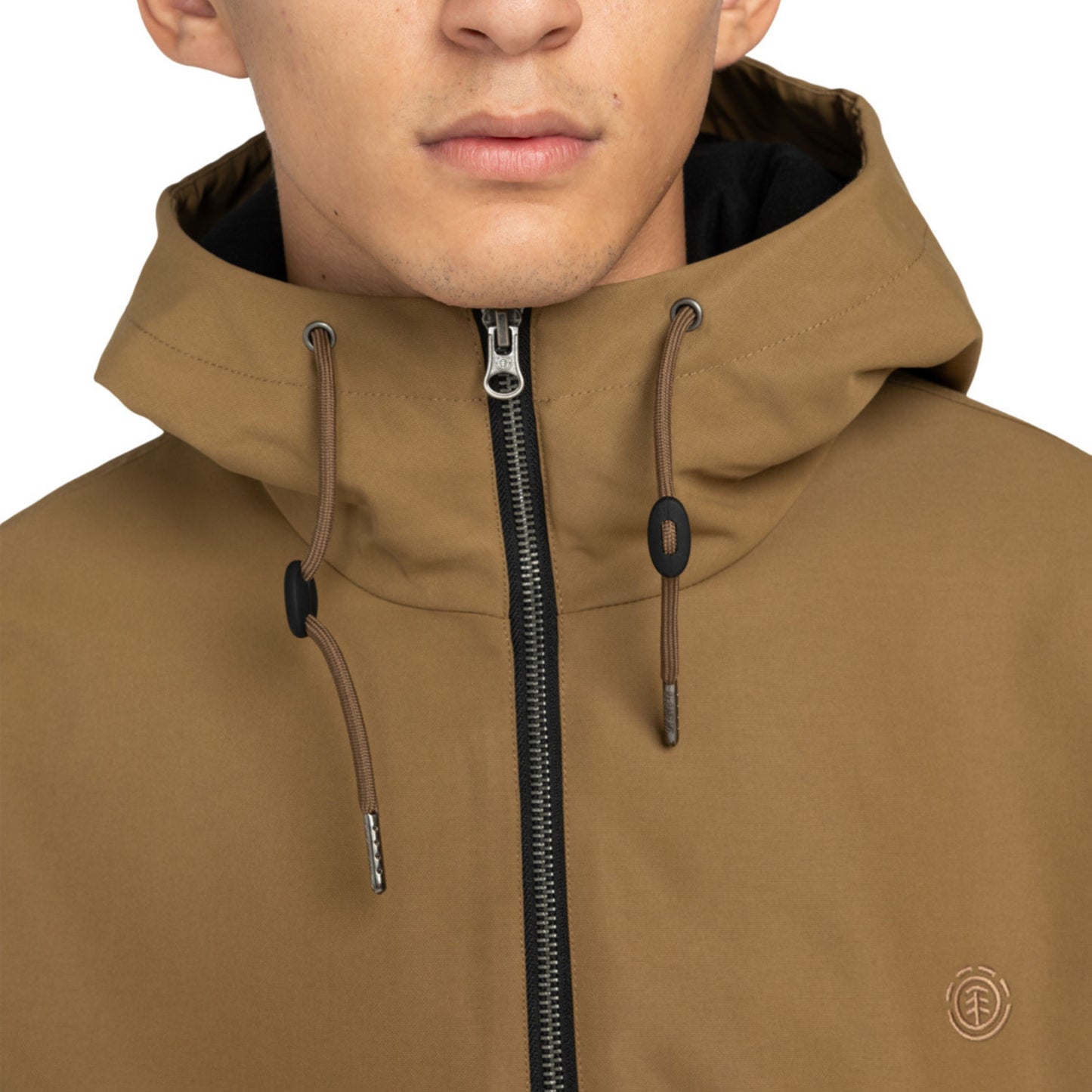 Casaco com carapuço para homem Element Dulcey em Kangaroo. Foto de detalhe, vestido.