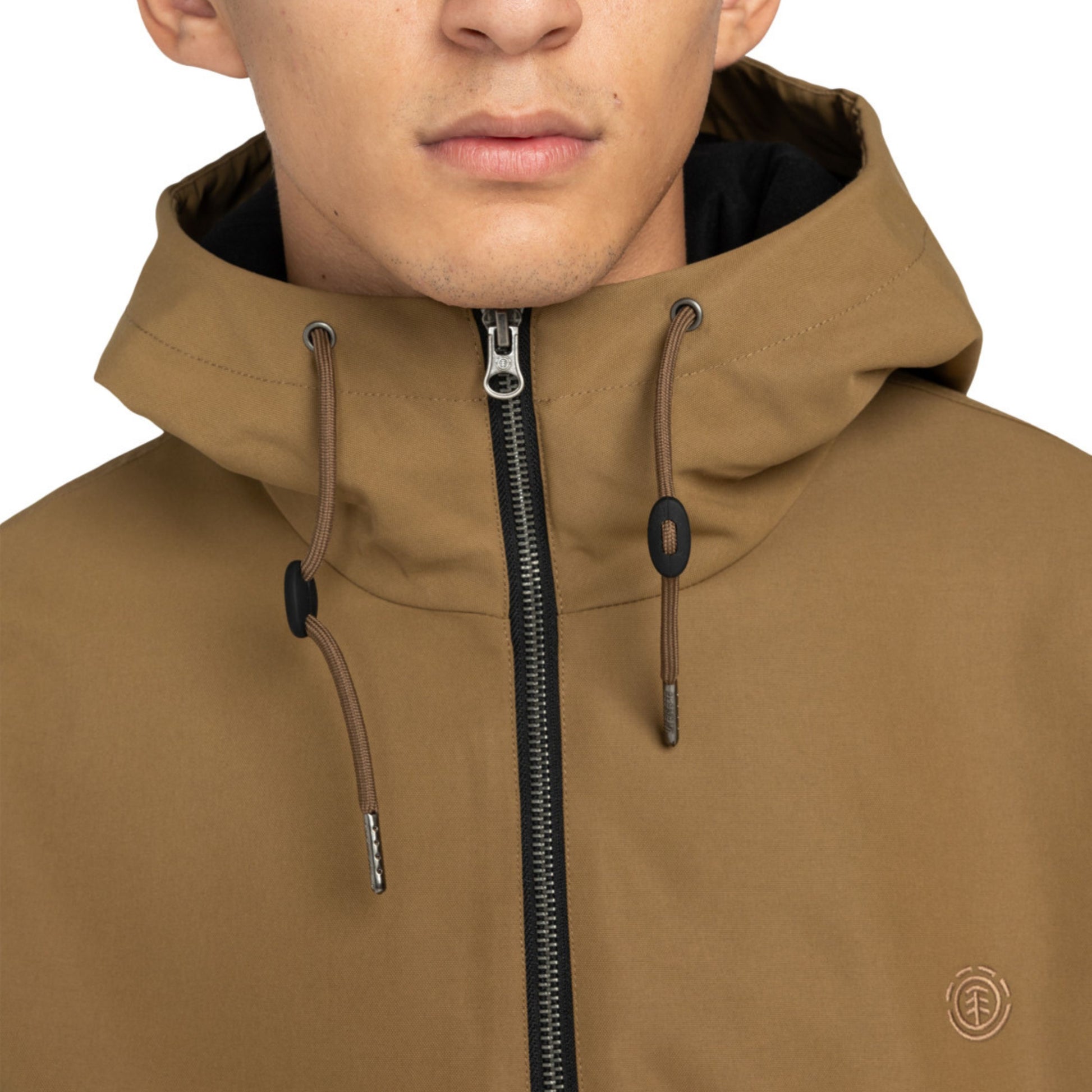 Casaco com carapuço para homem Element Dulcey em Kangaroo. Foto de detalhe, vestido.