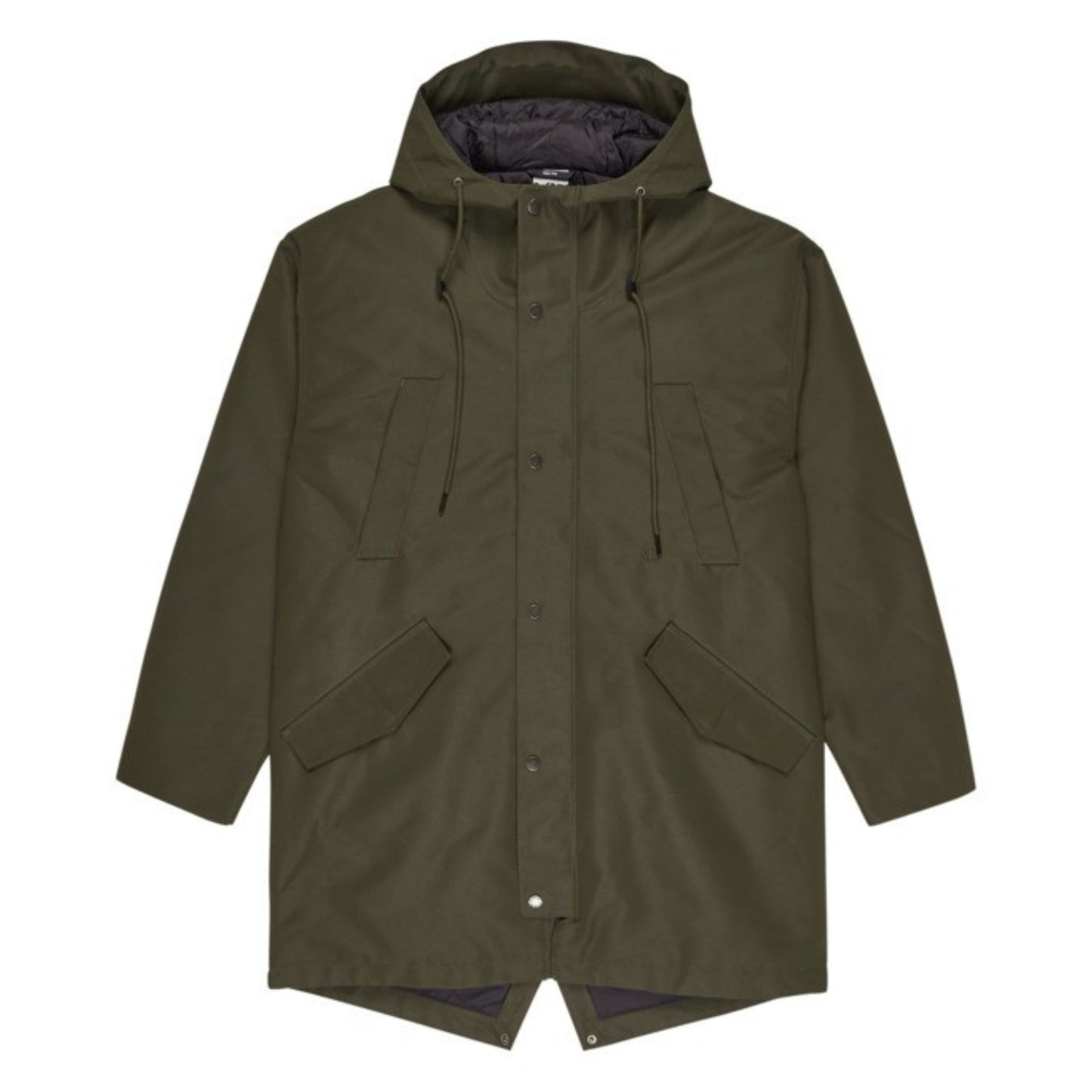 Parka com carapuço para homem Element Fishtail em Forest Night. Foto da parte da frente.