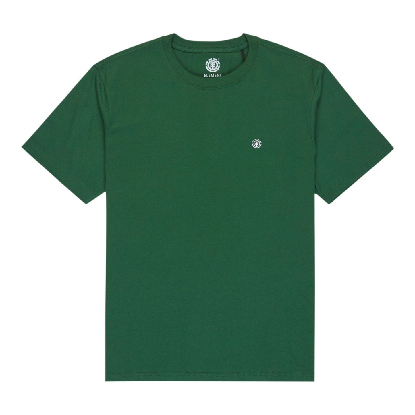 T-Shirt de manga curta para homem Element Icon Embroidery em Verde Escuro. Foto da parte da frente.