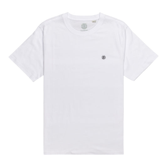 T-Shirt de manga curta para homem Element Icon Embroidery em Branco Optic. Foto da parte da frente.