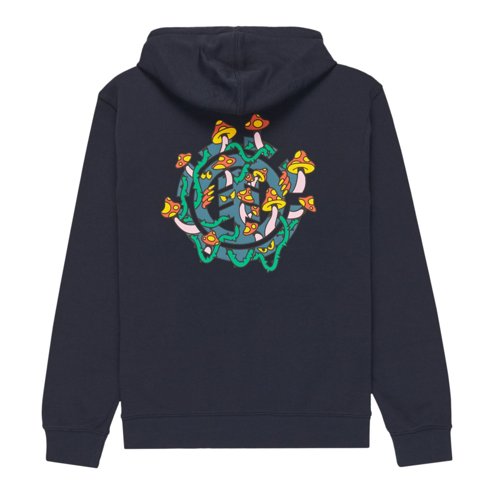 Sweat com carapuço para homem Element Midnight em Azul Marinho Eclipse. Foto da parte de trás.