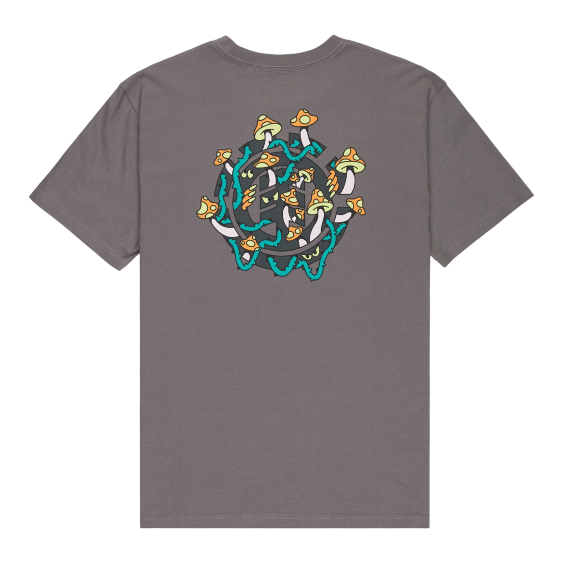 T-Shirt de manga curta para homem Element Midnight em Gargoyle. Foto da parte de trás.