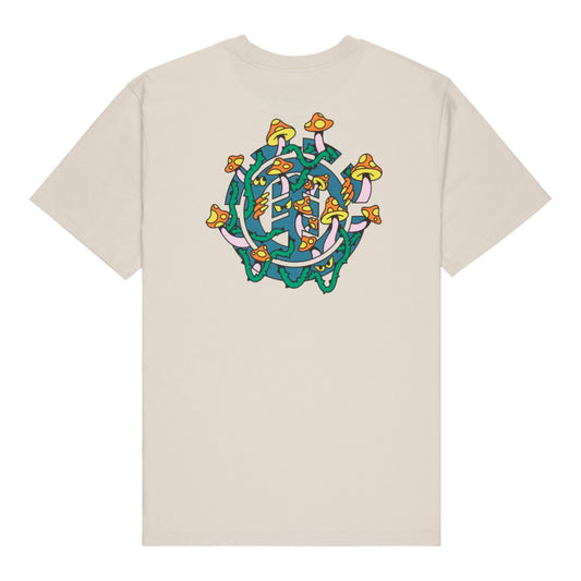 T-Shirt de manga curta para homem Element Midnight em Oat Milk. Foto da parte de trás.