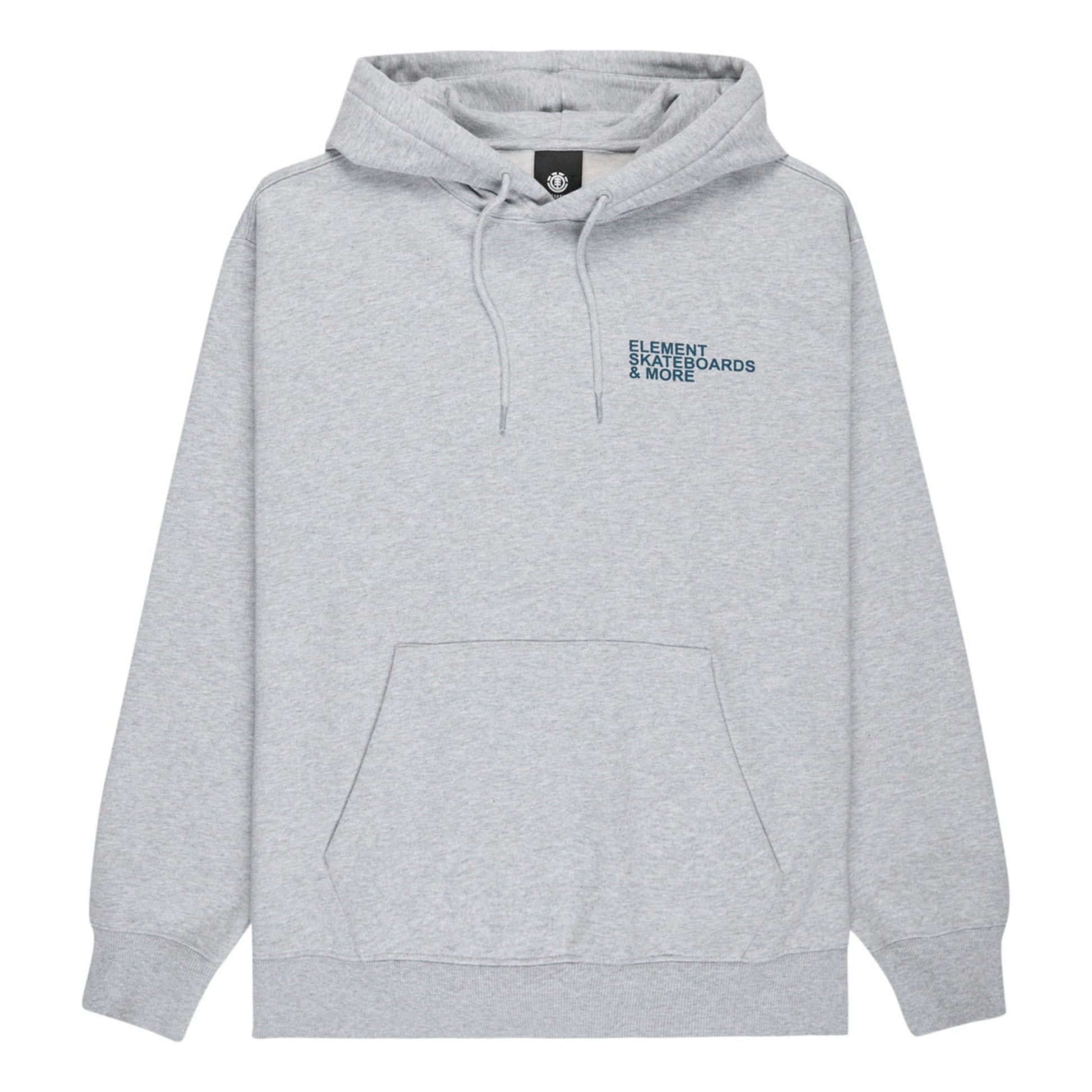 Sweat com carapuço para homem Element Motion Tree em Mid Grey Heather. Foto da parte da frente.