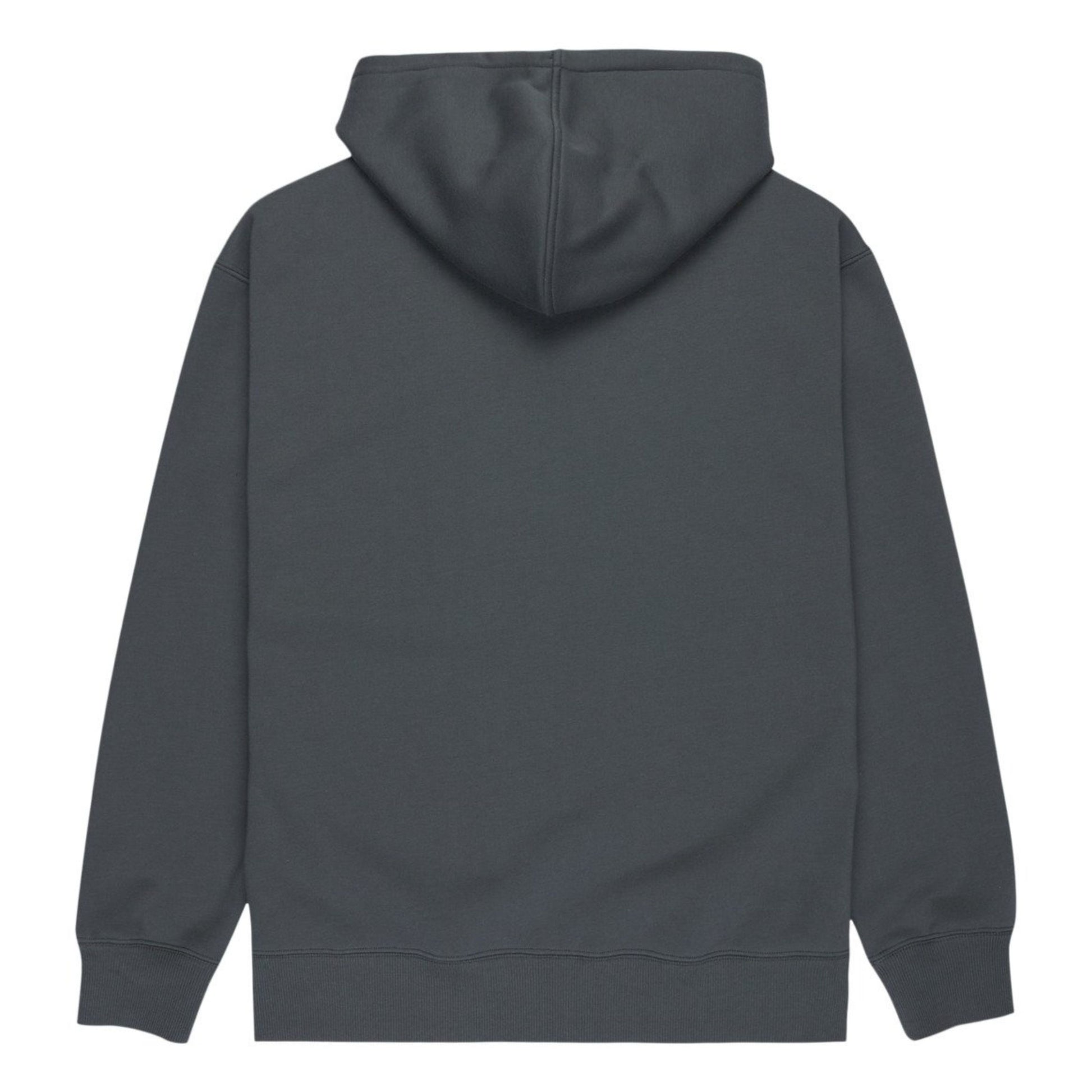 Casaco com carapuço e fecho zipper para homem Element Icon Rain em Ardoise. Foto da parte de trás.