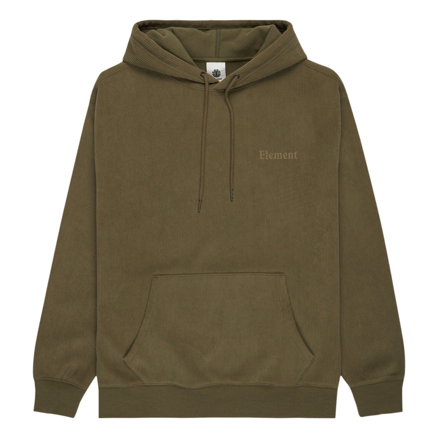 Sweat com carapuço para homem Element Serif Corduroy em Kalamata. Foto da parte da frente.