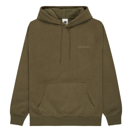 Sweat com carapuço para homem Element Serif Corduroy em Kalamata. Foto da parte da frente.