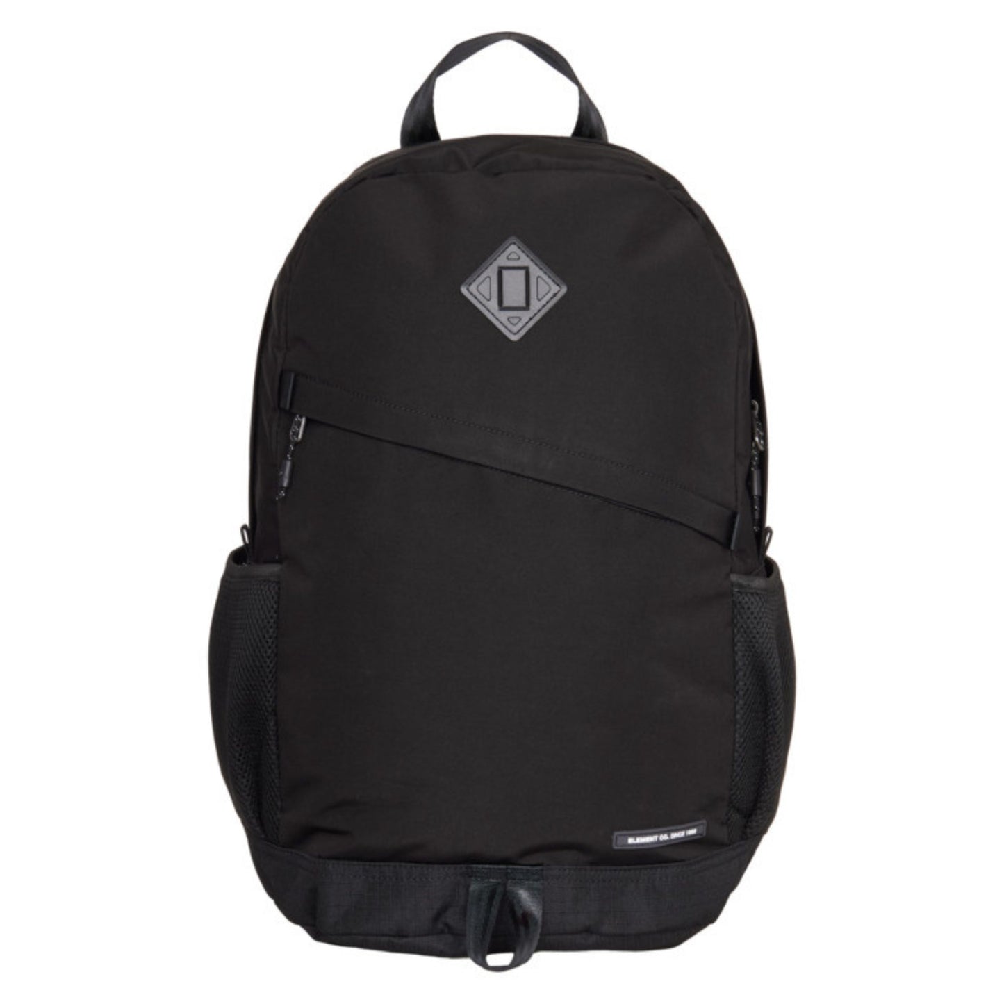 Mochila unissexo Element Outer em Flint Black. Foto da parte da frente.