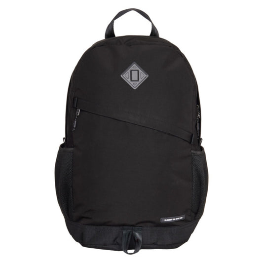 Mochila unissexo Element Outer em Flint Black. Foto da parte da frente.
