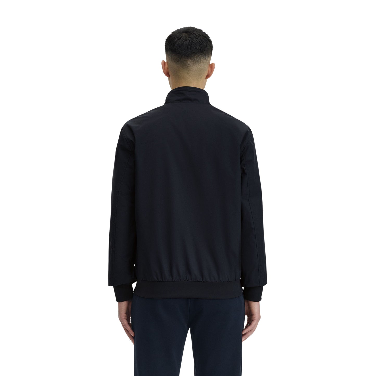 Casaco para homem Fred Perry Bretham em Azul Marinho. Foto da parte de trás, vestido.