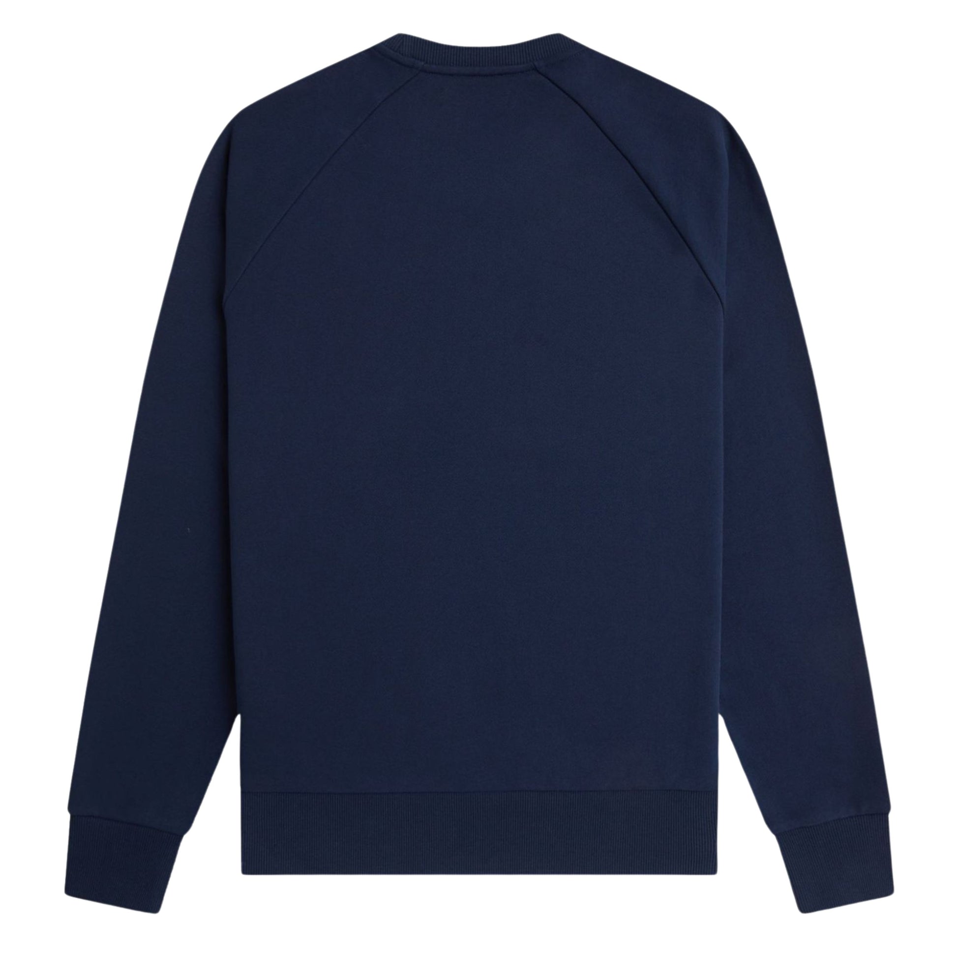 Sweat para homem Fred Perry Original Sportswear em Azul Tennis. Foto da parte de trás.