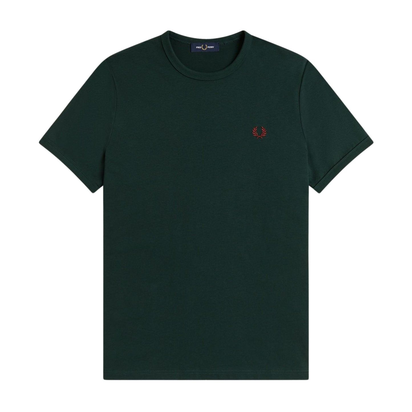 Fred Perry Ringer men's short-sleeved T-shirt in Grassroots