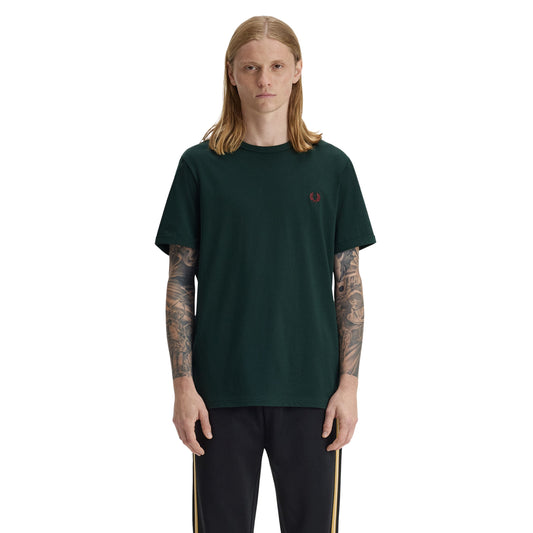 Fred Perry Ringer men's short-sleeved T-shirt in Grassroots