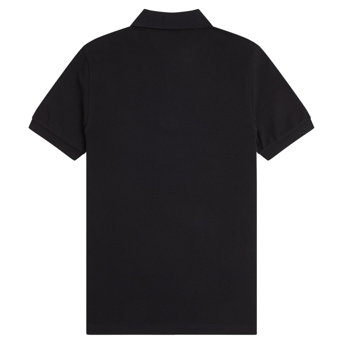 Polo com manga curta para homem Fred Perry em Preto/Shaded Stone. Foto da parte de trás.