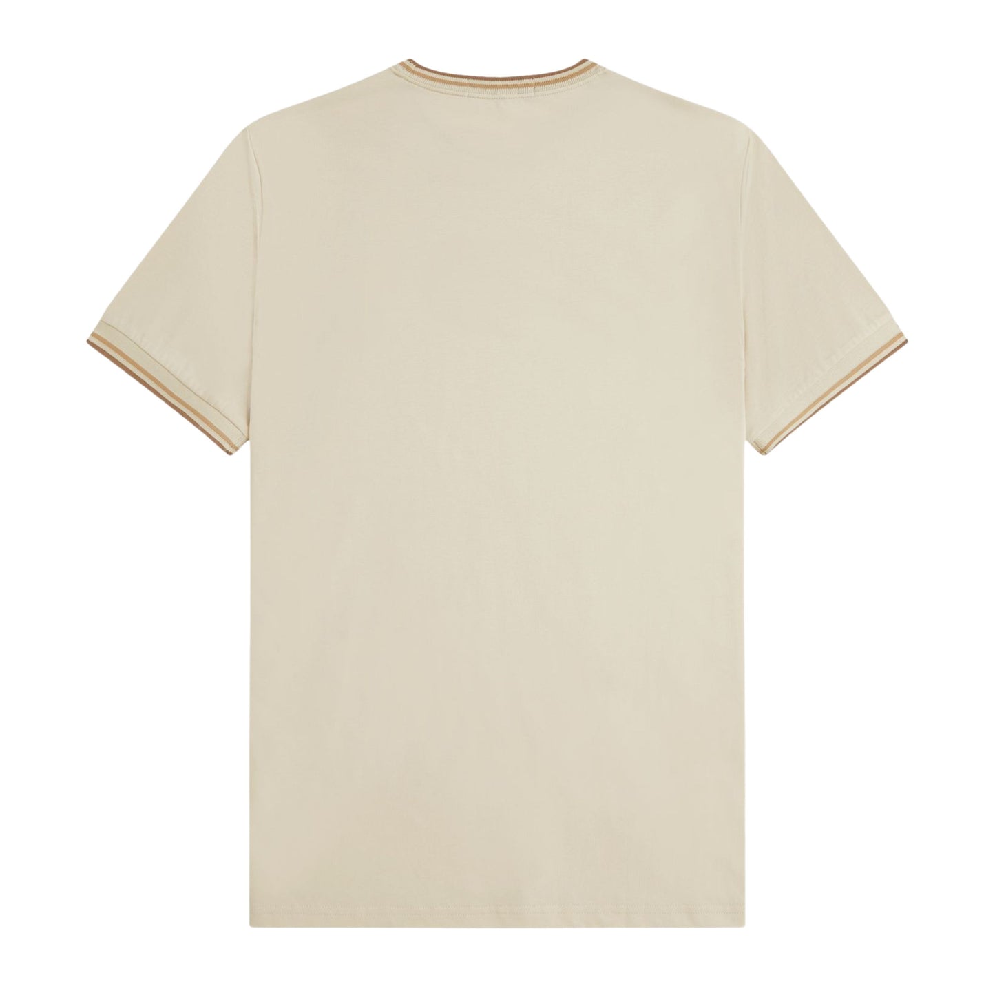 T-Shirt de manga curta para homem Fred Perry Twin Tipped em Oatmeal/Warm Stone/Shaded Stone