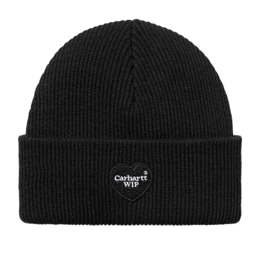 Carhartt WIP Heart Patch Beanie Black