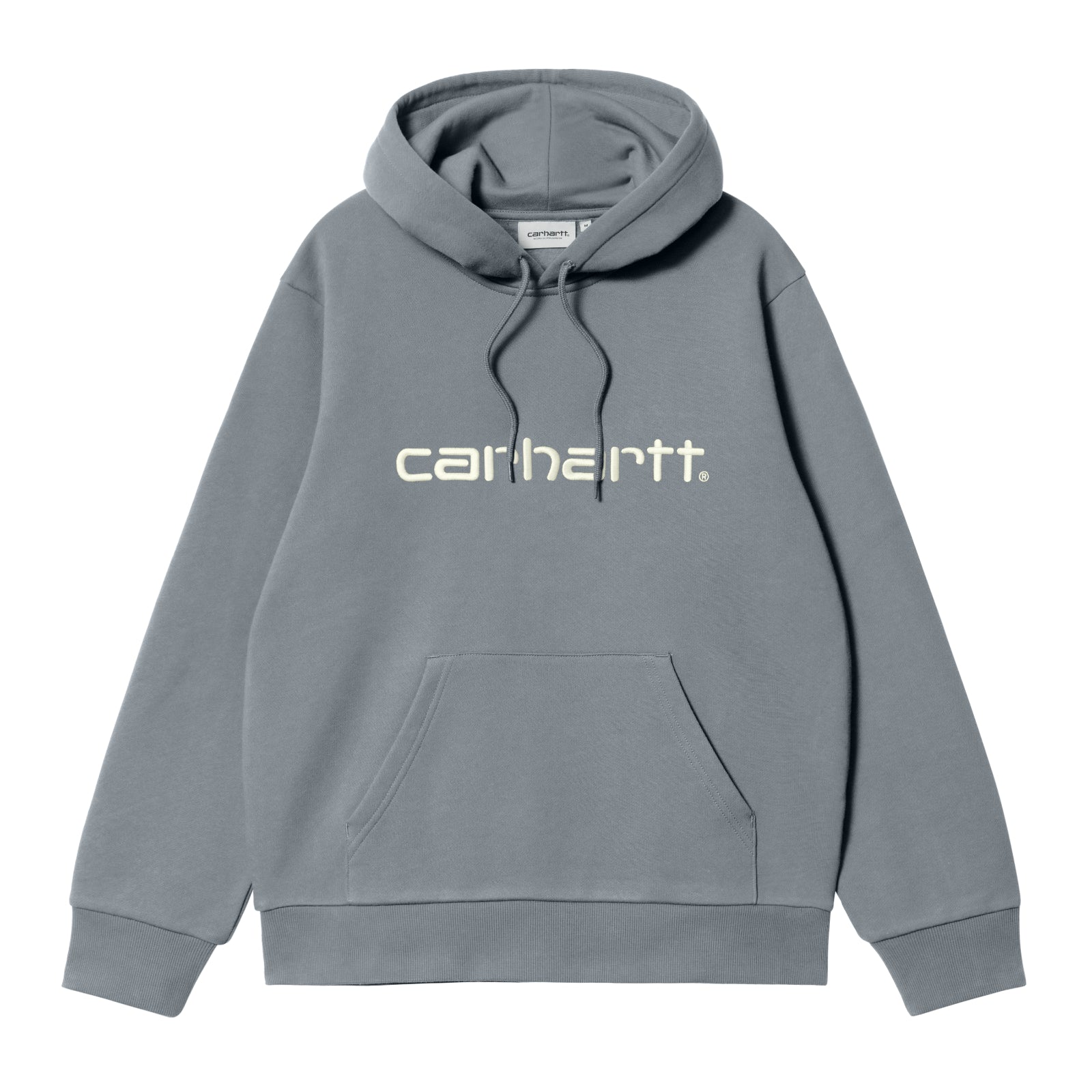 Carhartt WIP Hooded Carhartt Sweat Dove Grey/Wax. Foto da parte da frente.