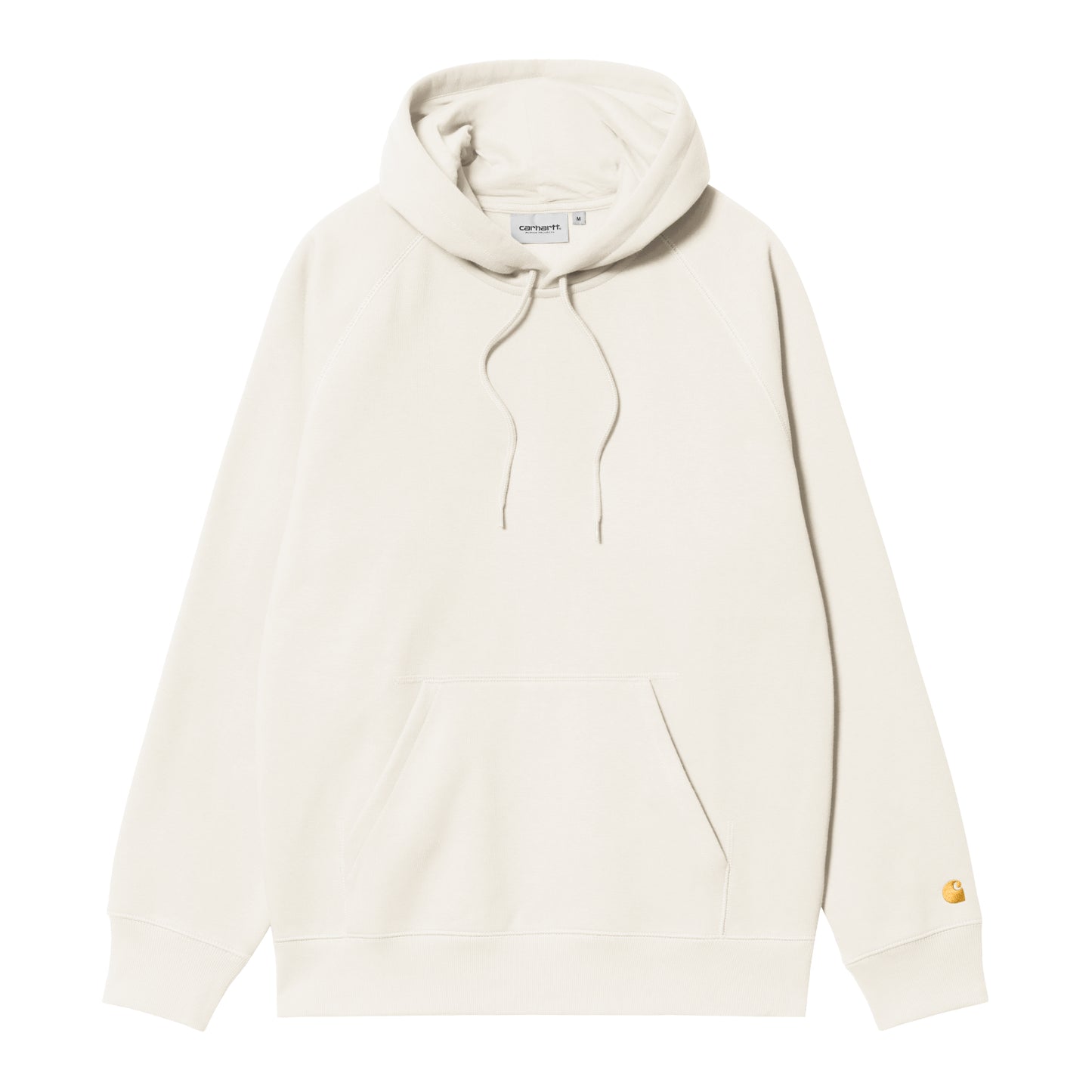 Carhartt WIP Hooded Chase Sweat Wax/Gold. Foto da parte da frente.