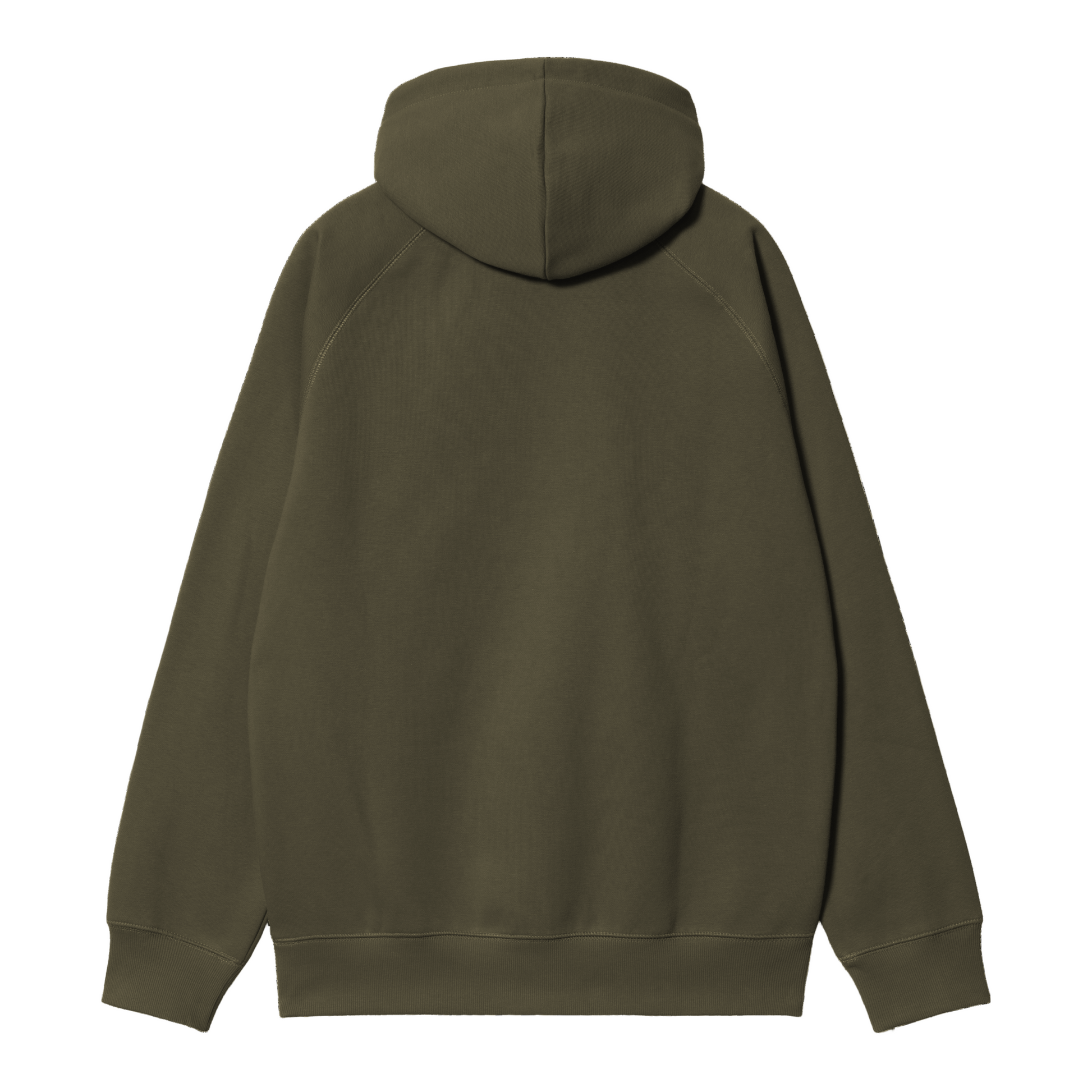 Sweat com carapuço para homem Carhartt WIP Hooded Chase em Olive/Gold. Foto da parte de trás.