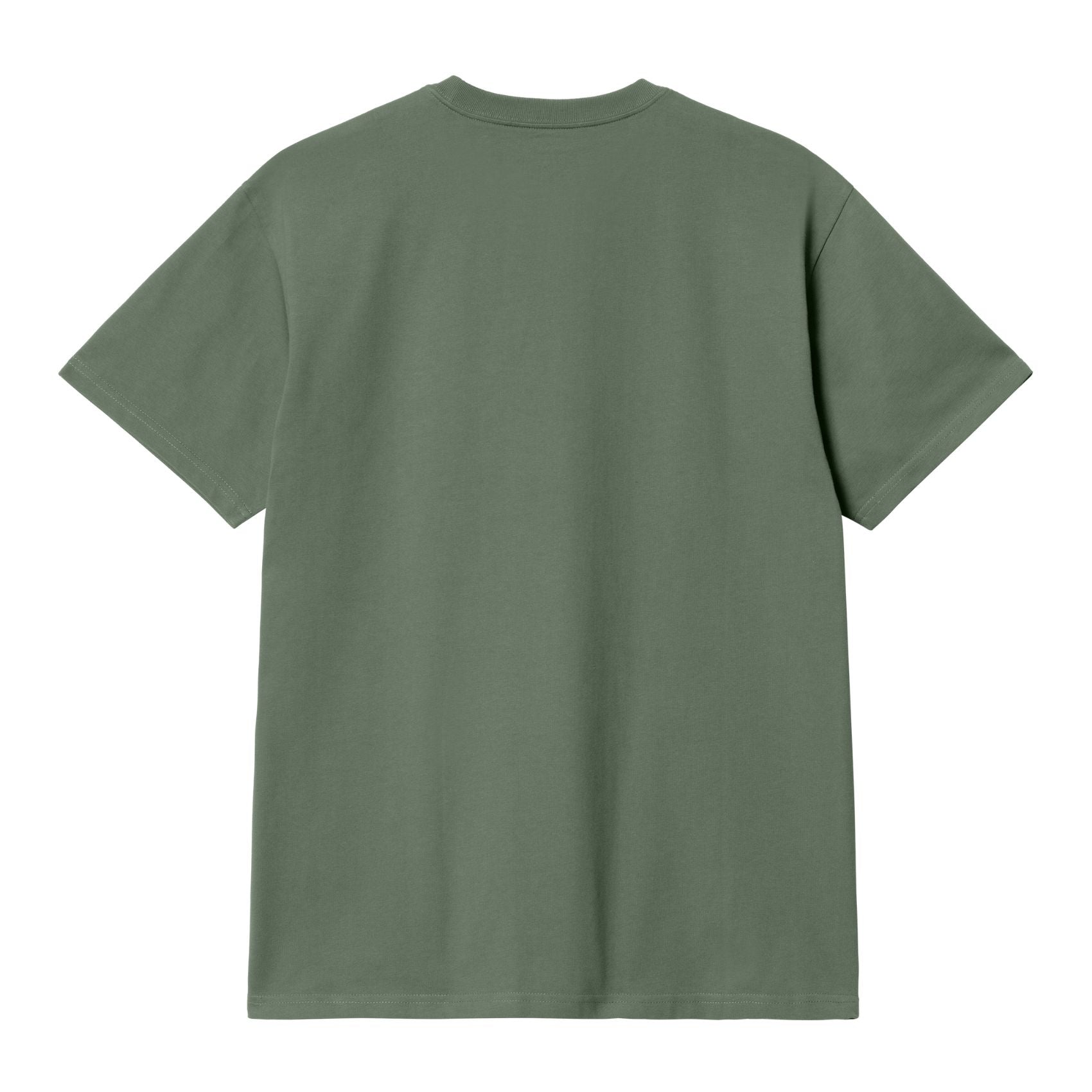 Carhartt WIP Short Sleeve Chase T-Shirt Duck Green/Gold. Foto da parte de trás.