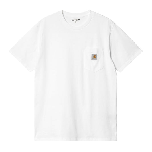 Carhartt WIP Pocket T-Shirt White. Foto da parte da frente.
